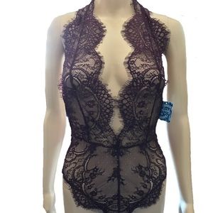 🔥BUNDLE🔥 Free People Showoff Bodysuit sheer lace sexy